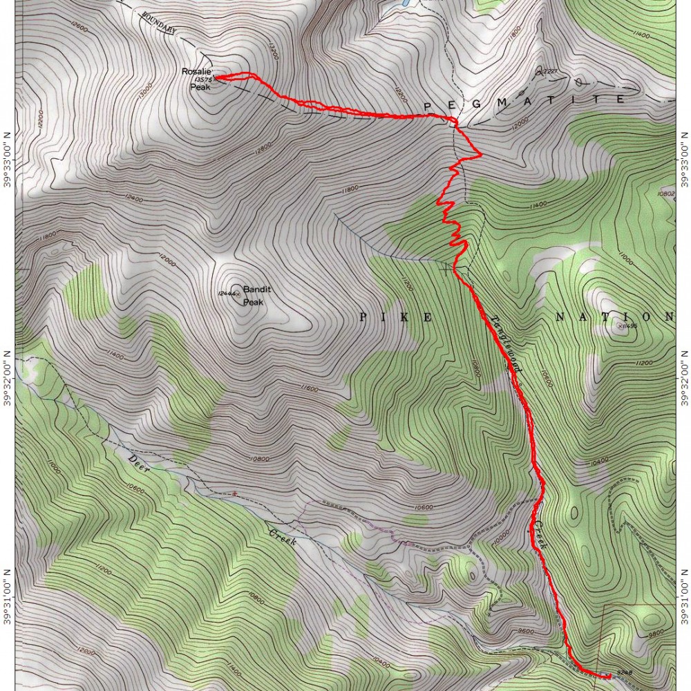 Rosalie Peak via Tanglewood Creek - Mountain Air